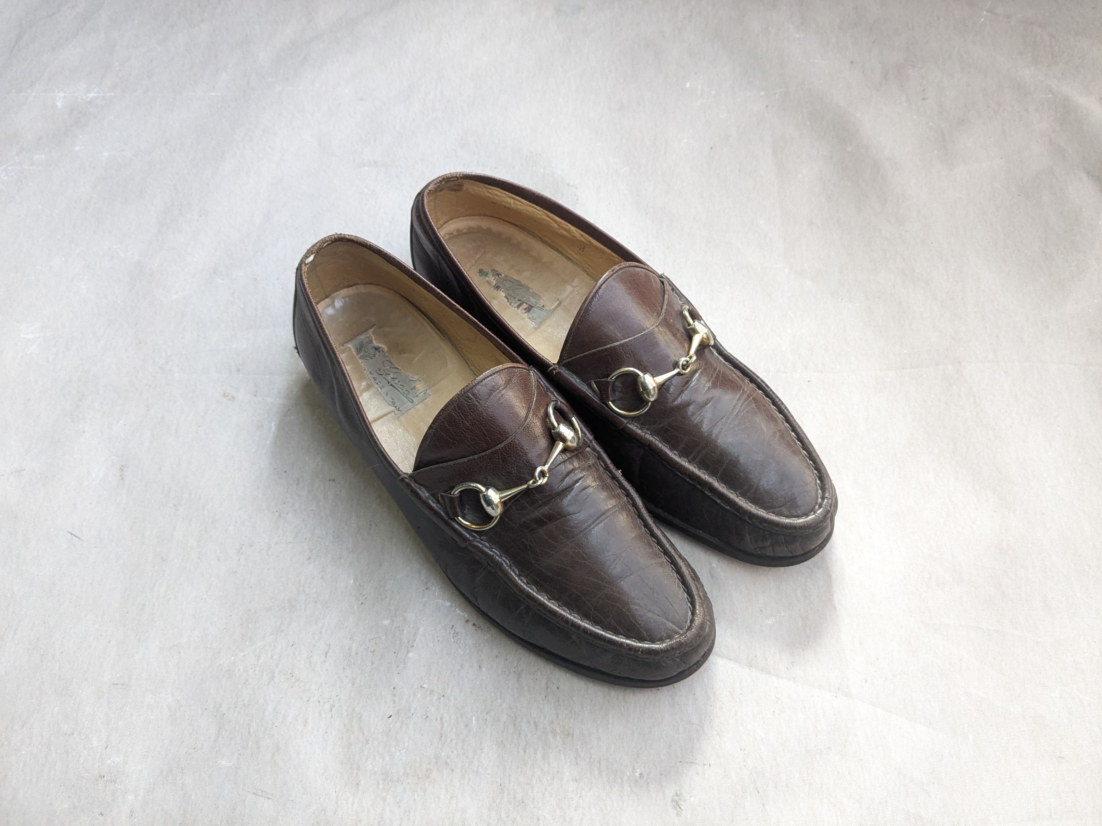 Gucci Vintage Gucci Horsebit Loafers Dark Brown Leather 8 Size US 8 / EU 41 - 1 Thumbnail