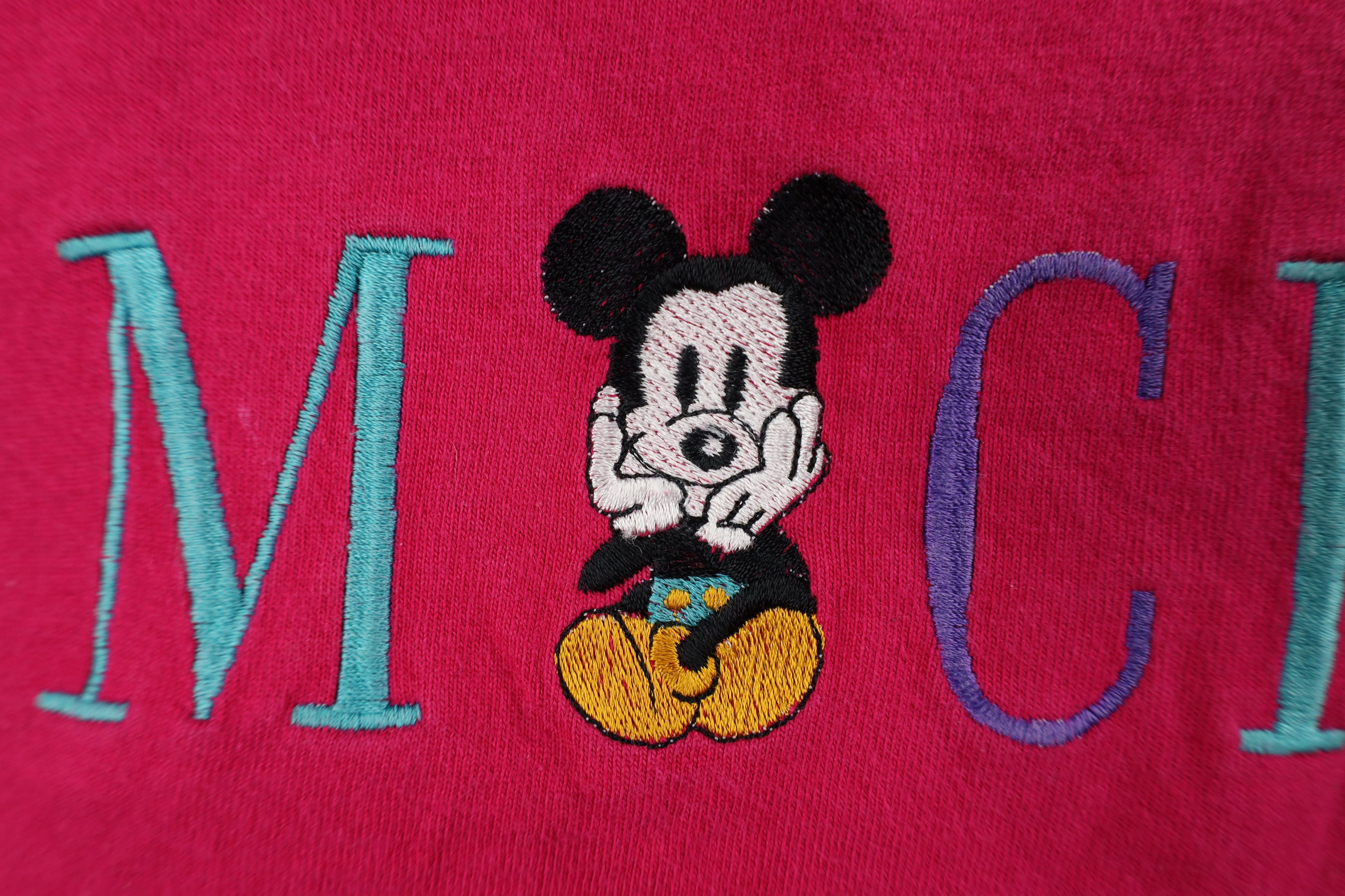 Disney × Vintage Vintage 90s Disney Mickey Mouse Short Sleeve T-Shirt USA Size XL / US 12-14 / IT 48-50 - 6 Thumbnail