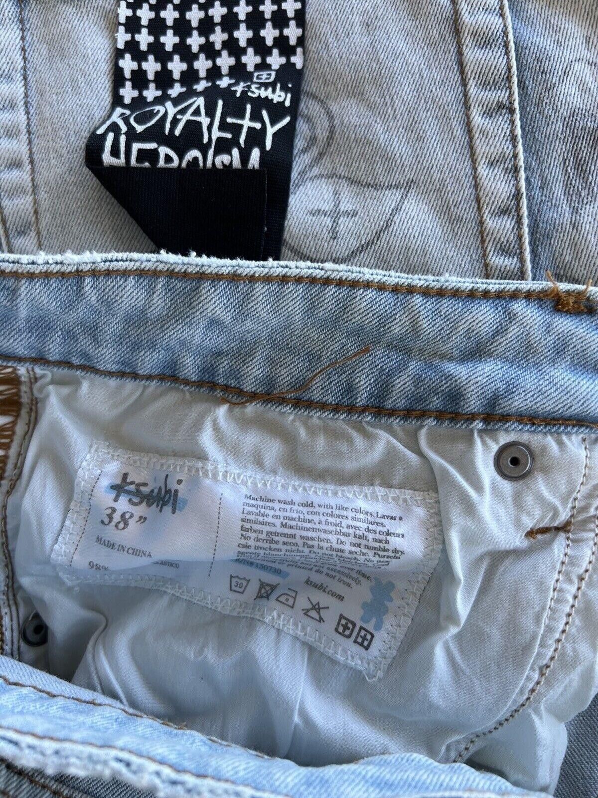 Ksubi new Ksubi mens denim jean chitch 38 blue stik n poke print Size US 38 / EU 54 - 8 Thumbnail