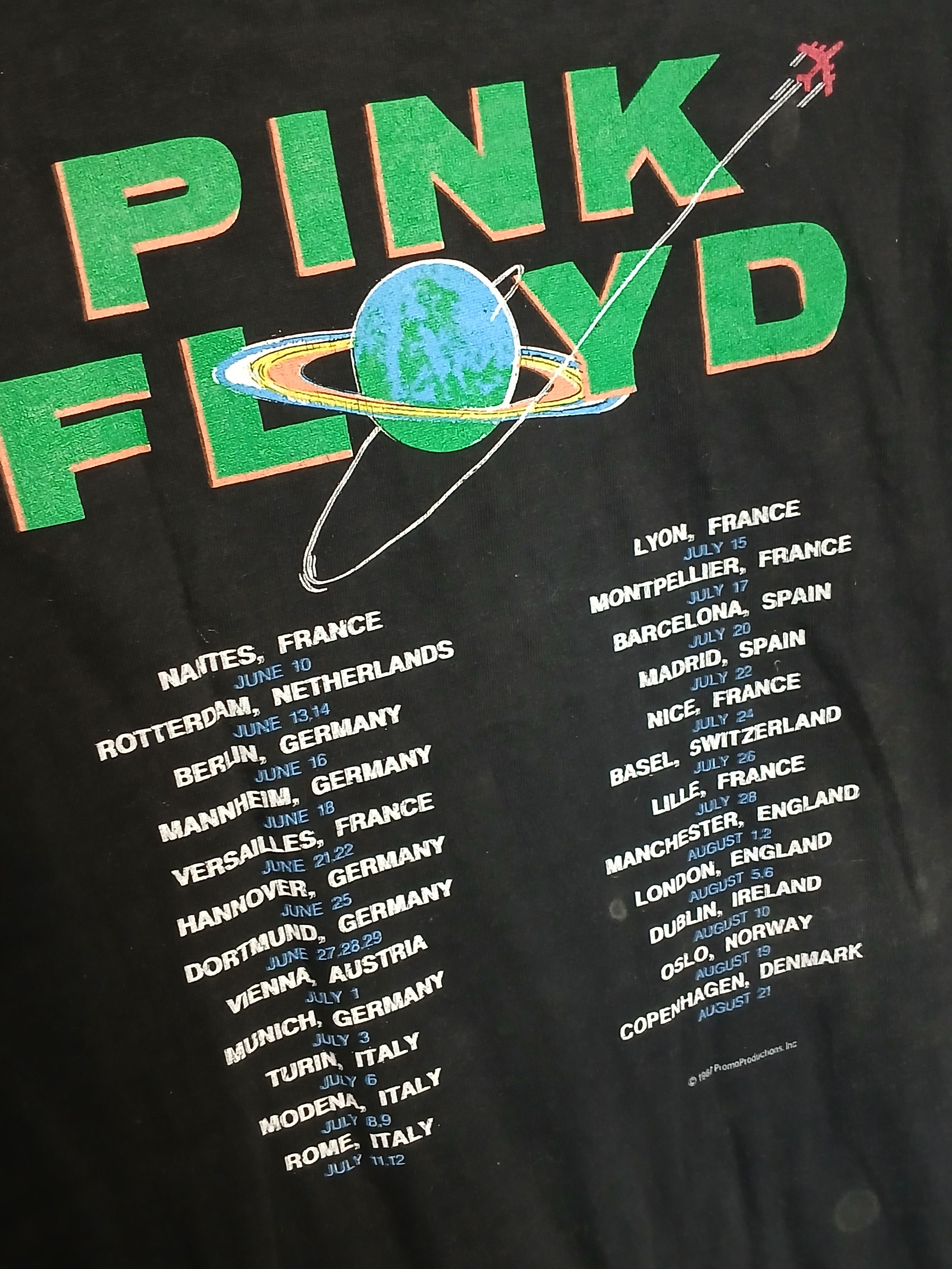 Pink Floyd × Vintage Vintage 1987 Pink Floyd Tour T-Shirt Size US M / EU 48-50 / 2 - 4 Thumbnail