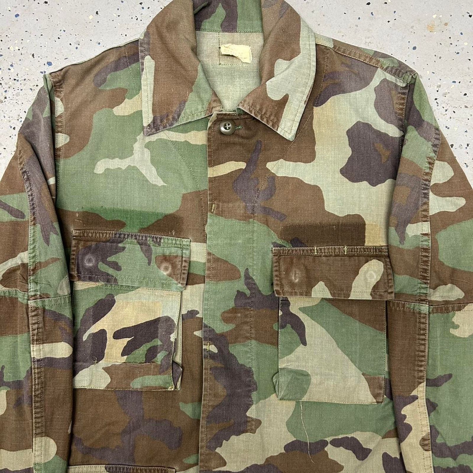 Other Vtg military camo button shirt Size US L / EU 52-54 / 3 - 2 Thumbnail