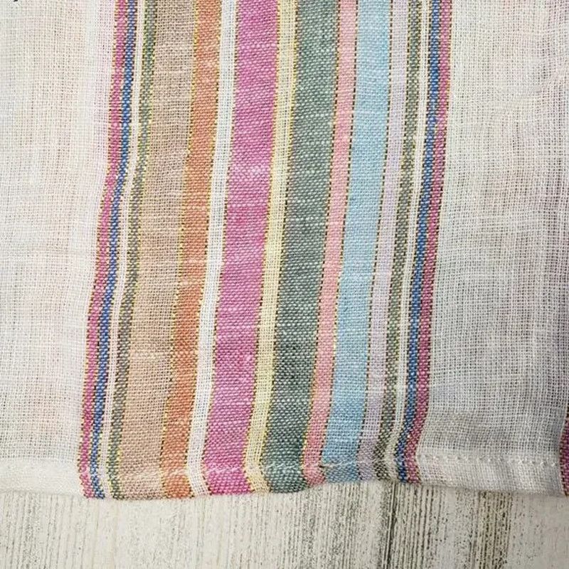 Other Velvet Heart Linen Blend Striped Button Up Blouse Medium Size M / US 6-8 / IT 42-44 - 6 Thumbnail