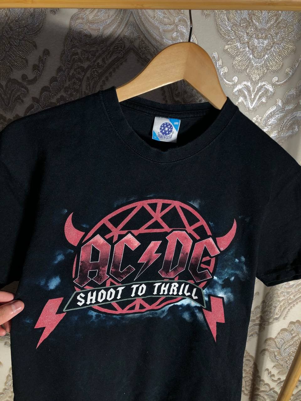 AC/DC × Vintage VERY RARE AC/DC SHOOT TO THRILL ROCK TOUR T-SHIRT 2010 Y2K Size US M / EU 48-50 / 2 - 2 Thumbnail