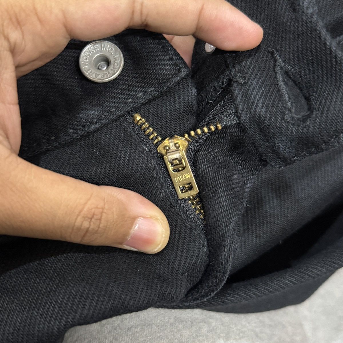 Other Iron Hearts 21oz Extra Heavy Black Denim Size 25" / US 0 / IT 36 - 6 Thumbnail