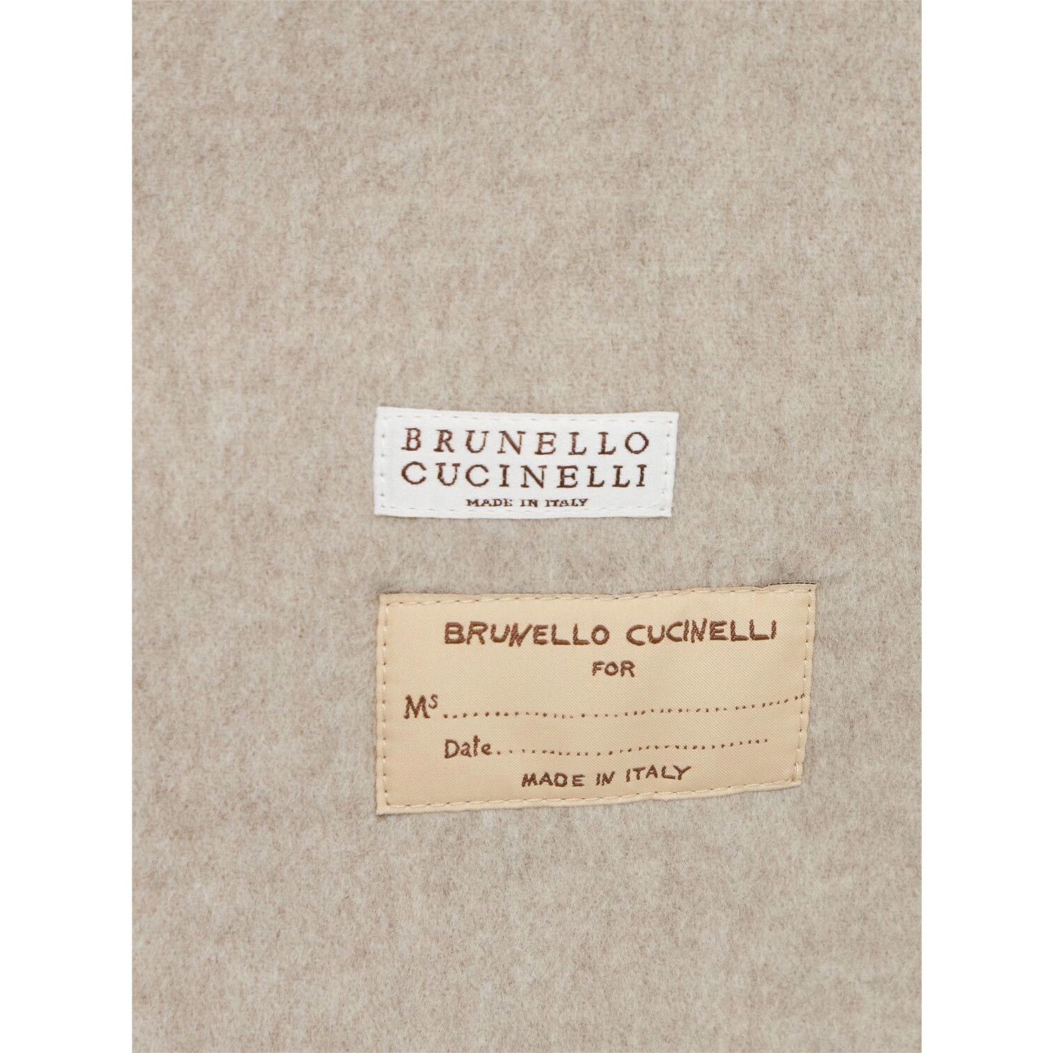BRUNELLO CUCINELLI Women's Beige Wool Coat New & Authentic (
