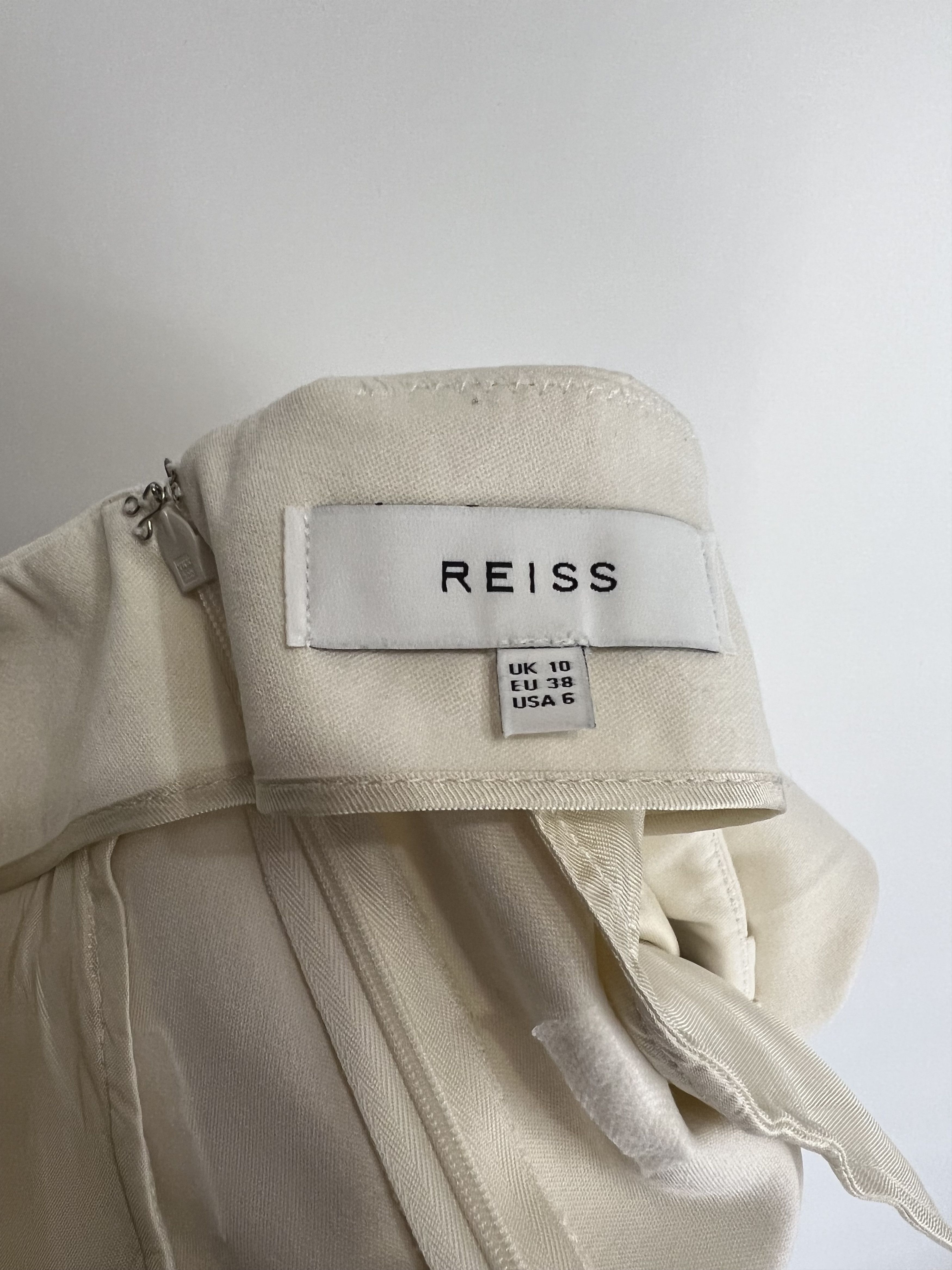 Reiss Reiss Wide Leg Trousers Pants High Rise Pleated Size US6 Size 28" / US 6 / IT 42 - 4 Thumbnail