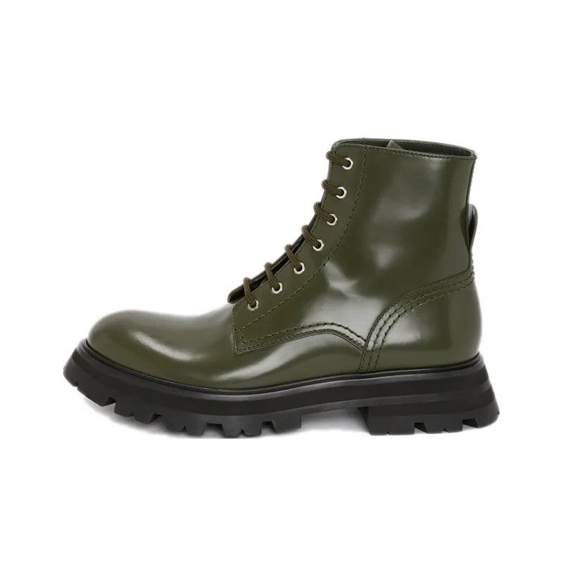 Alexander McQueen o1y0225 Ankle Boots in Military Green Size US 6 / IT 36 - 6 Thumbnail