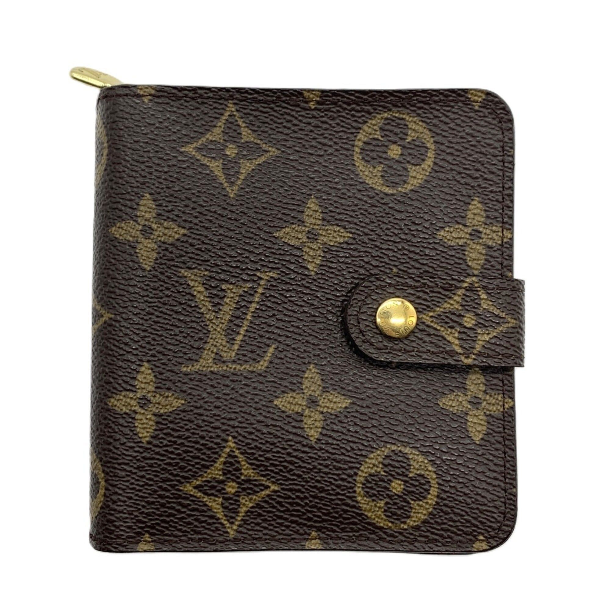 Louis Vuitton Louis Vuitton Monogram Canvas Compact Zip Wallet Size ONE SIZE - 1 Thumbnail