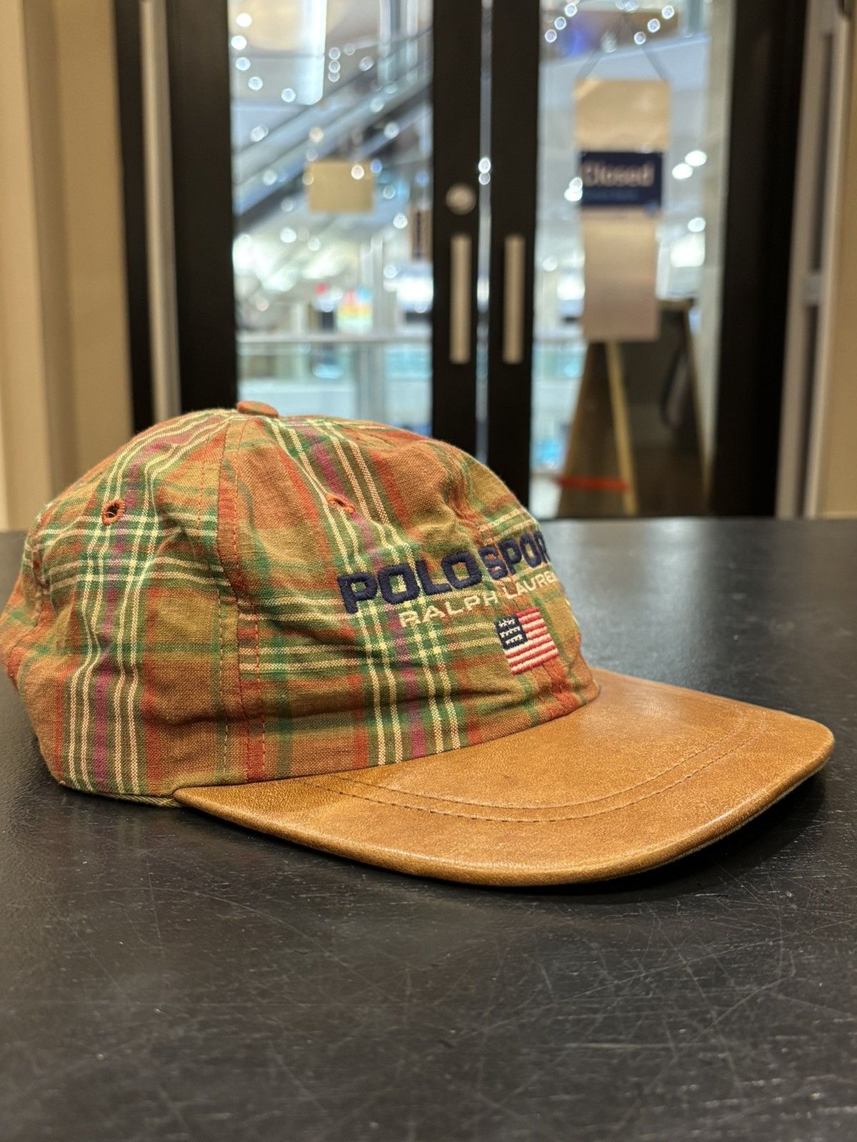 Polo Ralph Lauren Polo Sport Leather Brim Hat Size ONE SIZE - 3 Thumbnail