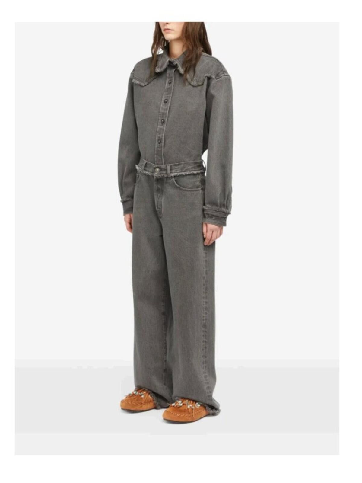 Alanui Alanui Made in Italy Free Horizons Jeans Grey Size 26 Size 26" / US 2 / IT 38 - 2 Thumbnail