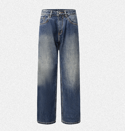 Japanese Brand × Jean Blue Street Washed Loose Vintage All-match Jeans Size US 32 / EU 48 - 5 Thumbnail
