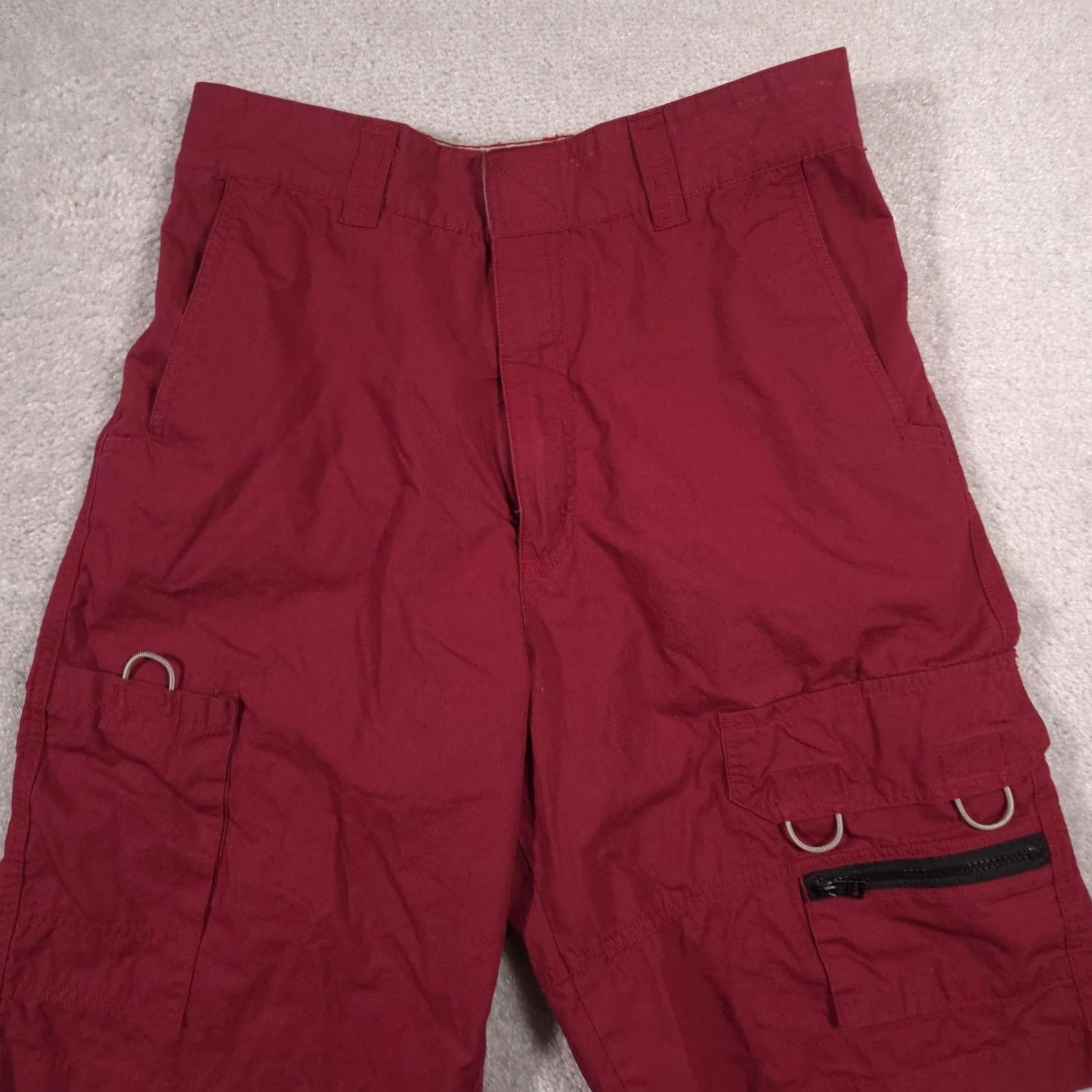 Vintage Arizona Jean Co Cargo Shorts Mens 32 Red Canvas Adjustable Waist Pockets Cargo Shorts Mens Red Canvas Adjustable Waist Pockets Size US 32 / EU 48 - 4 Thumbnail