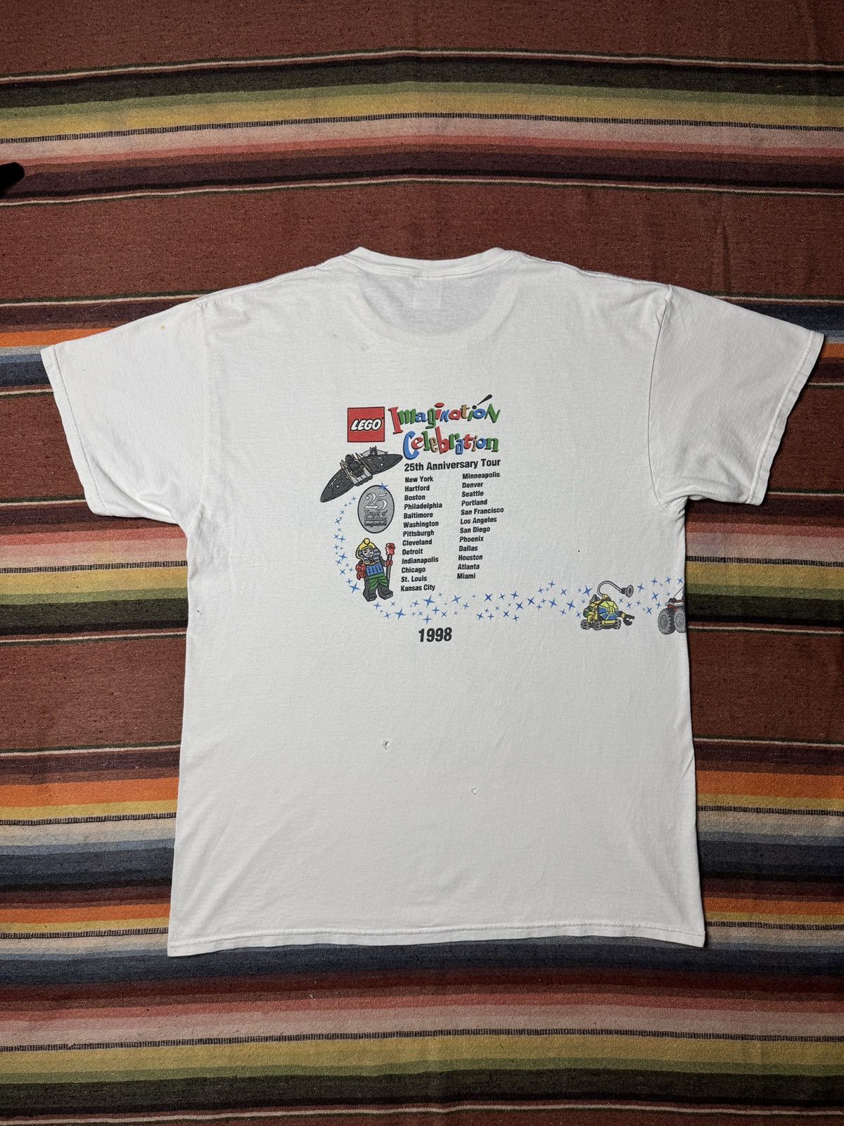 LEGO × Vintage Vintage 1998 Lego Imagination Celebration Tour Tee Shirt Size US XL / EU 56 / 4 - 10 Thumbnail