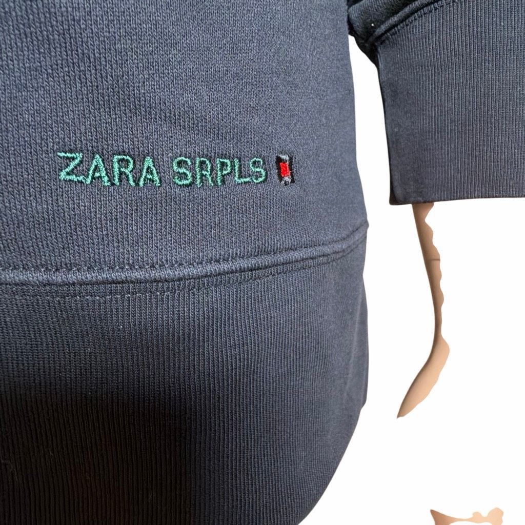 Zara Zara SRPLS Black Cotton Sweatshirt Unisex XS Size XS / US 0-2 / IT 36-38 - 3 Thumbnail