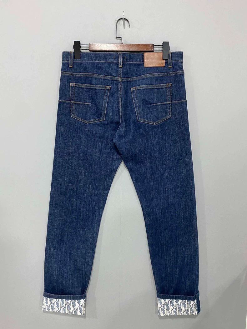 Dior Dior Denim Pants with Unique Cuff Design-2505 Size US 33 - 3 Thumbnail
