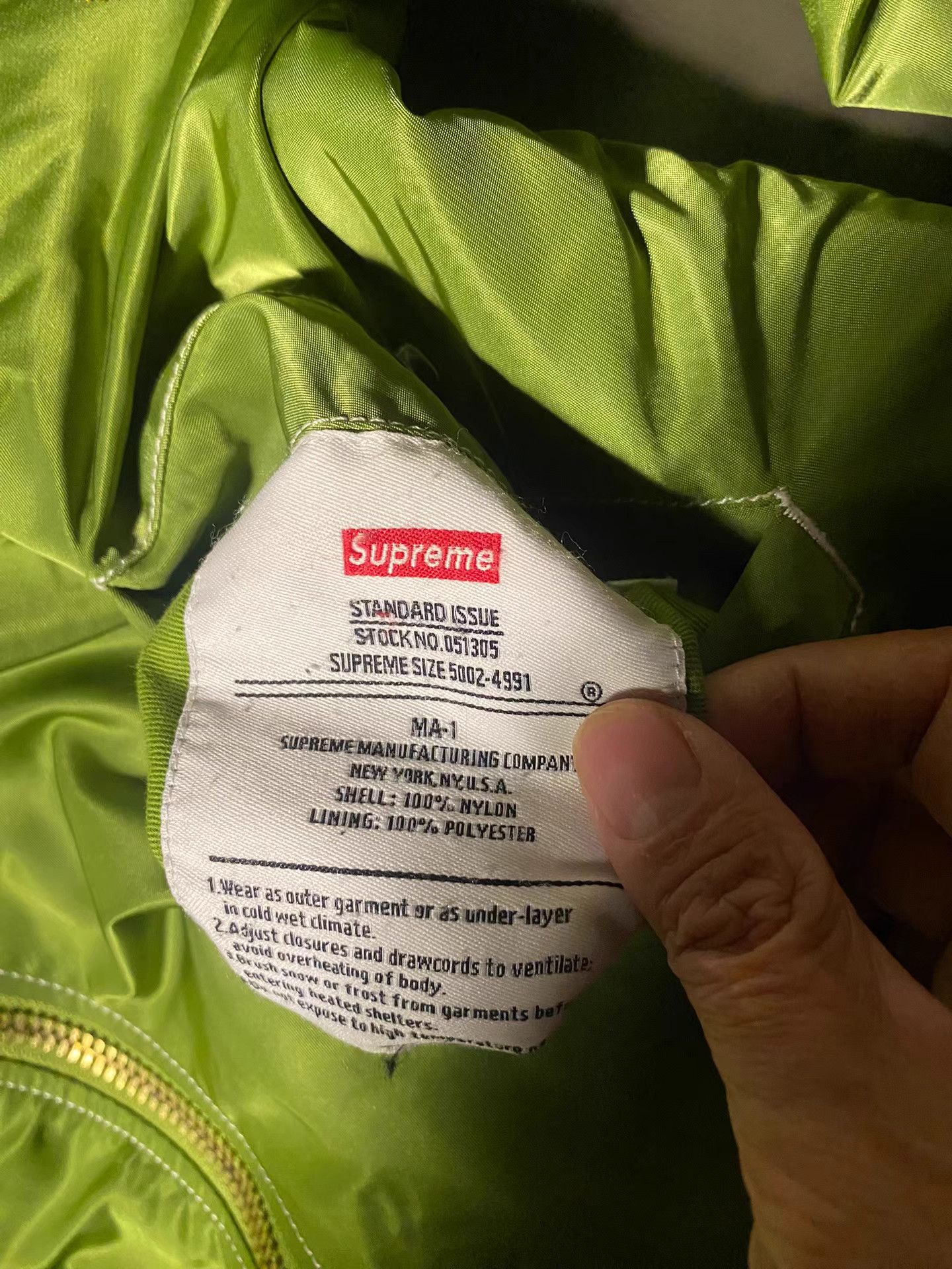 Supreme Supreme MA-1 Bomber Jacket K10 Size US M / EU 48-50 / 2 - 5 Thumbnail
