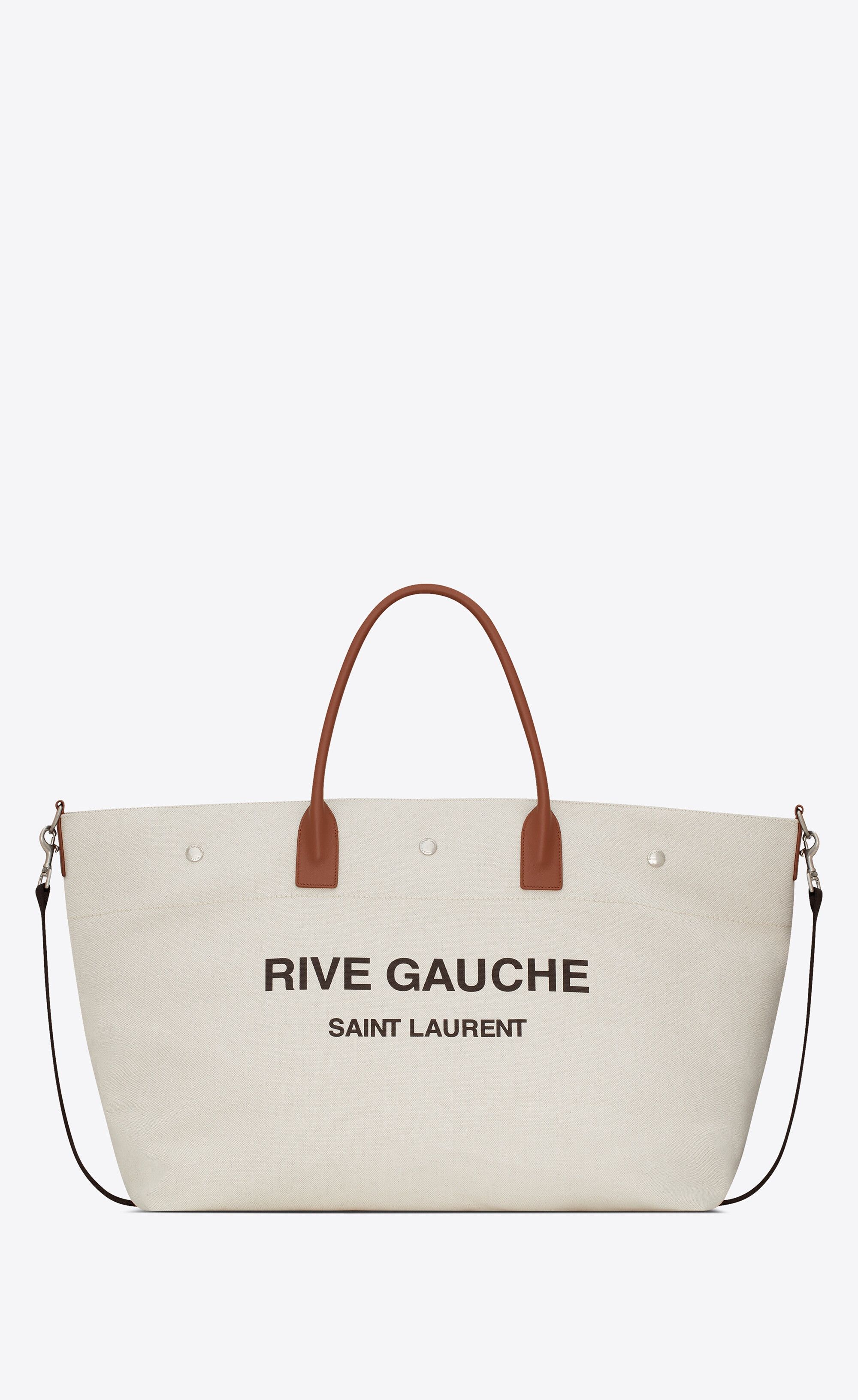 Saint Laurent Paris o1b1hav110125 685543 Size: OS / Shopping Leather Bag Beige Size ONE SIZE - 1 Thumbnail