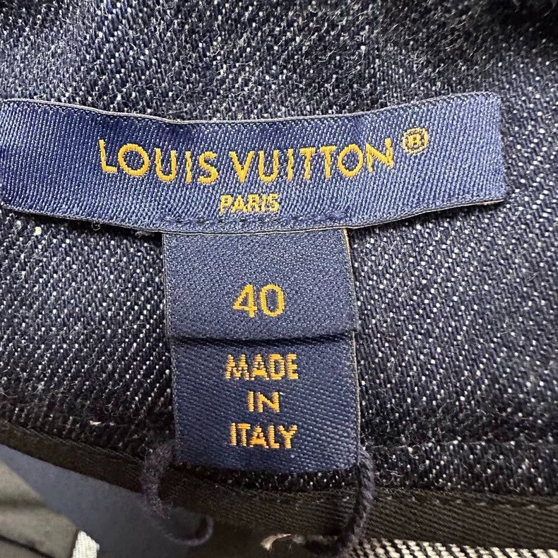 Louis Vuitton Louis Vuitton Dark Print Full Print Navy Blue Jeans Size US 40 / EU 56 - 3 Thumbnail