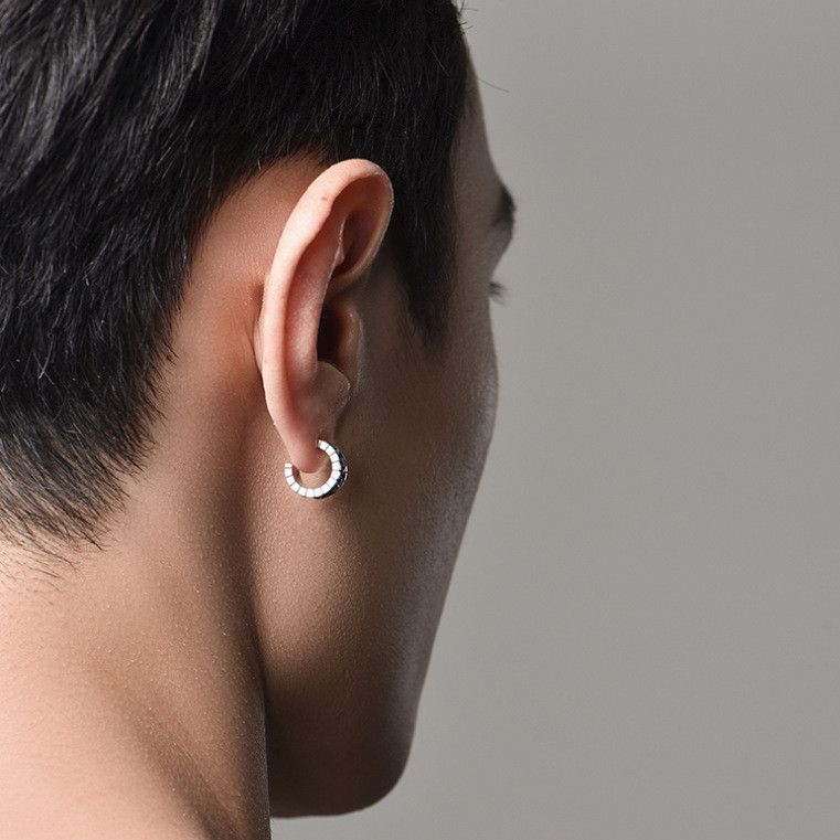 Jewelry Star Hip-hop Earrings One Pairs Chrome Jewelry Size ONE SIZE - 2 Thumbnail