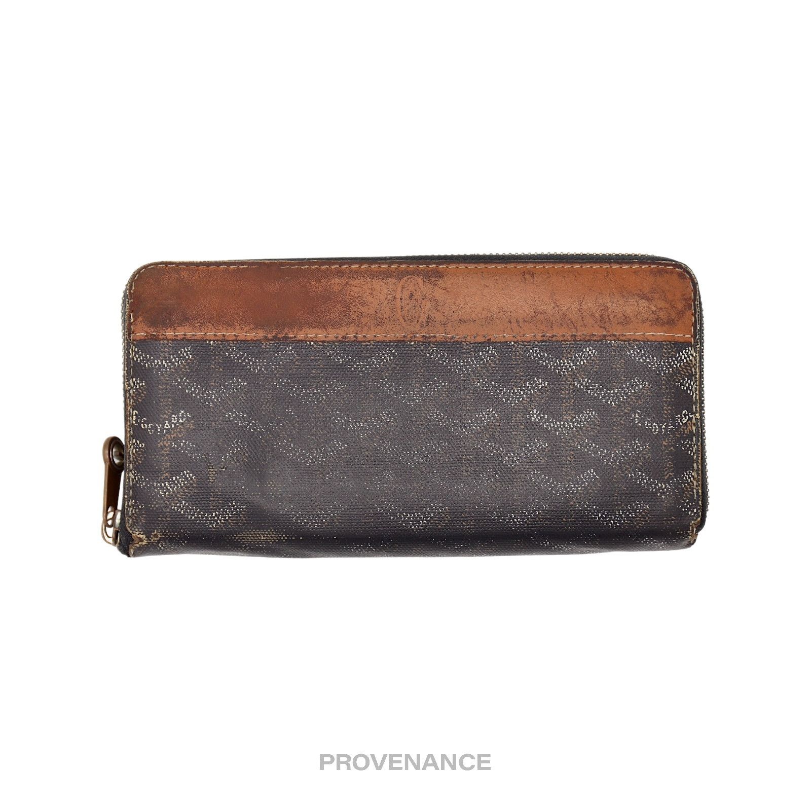 Goyard 🔴 Goyard Matignon Long Zipped Wallet - Black/Tan Size ONE SIZE - 1 Thumbnail