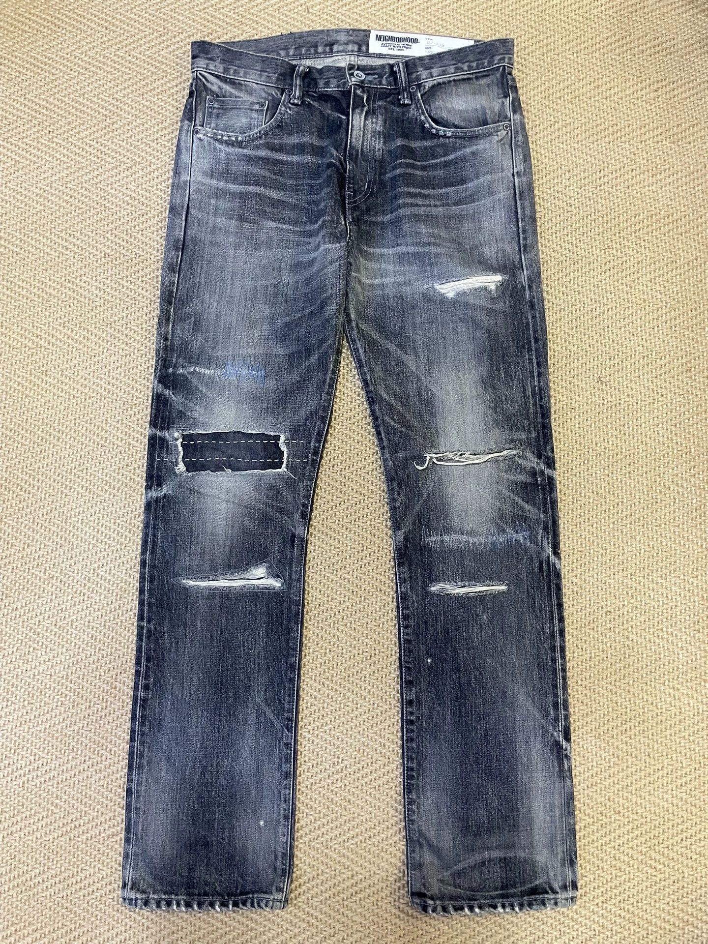 Neighborhood NEIGHBORHOOD 19AW DP-MID M Cut Patchwork Jeans Size US 32 / EU 48 - 1 Thumbnail