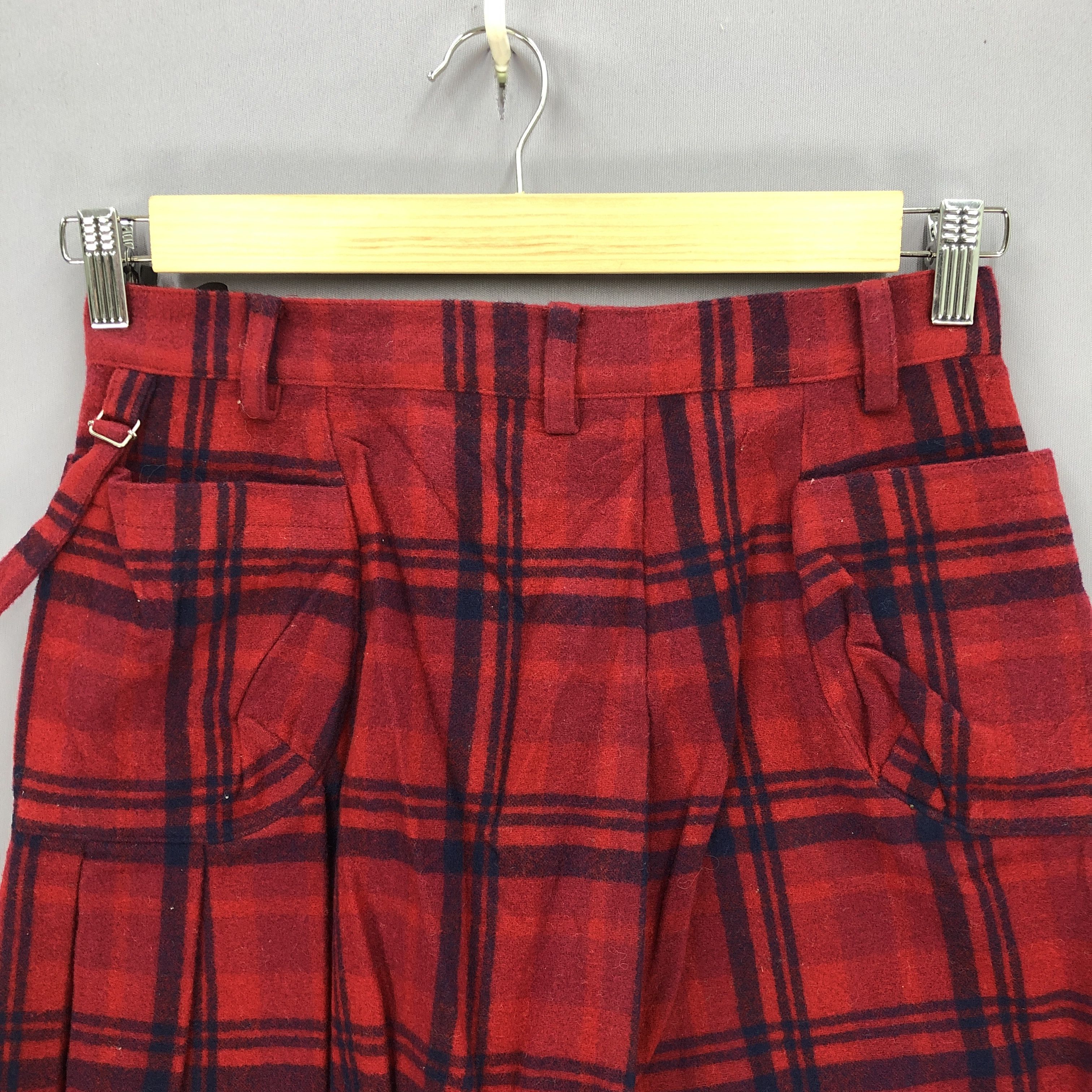 Japanese Brand × Vintage Vintage Wool Pants Seditionaries Punk Check Trousers Size 28" / US 6 / IT 42 - 6 Thumbnail