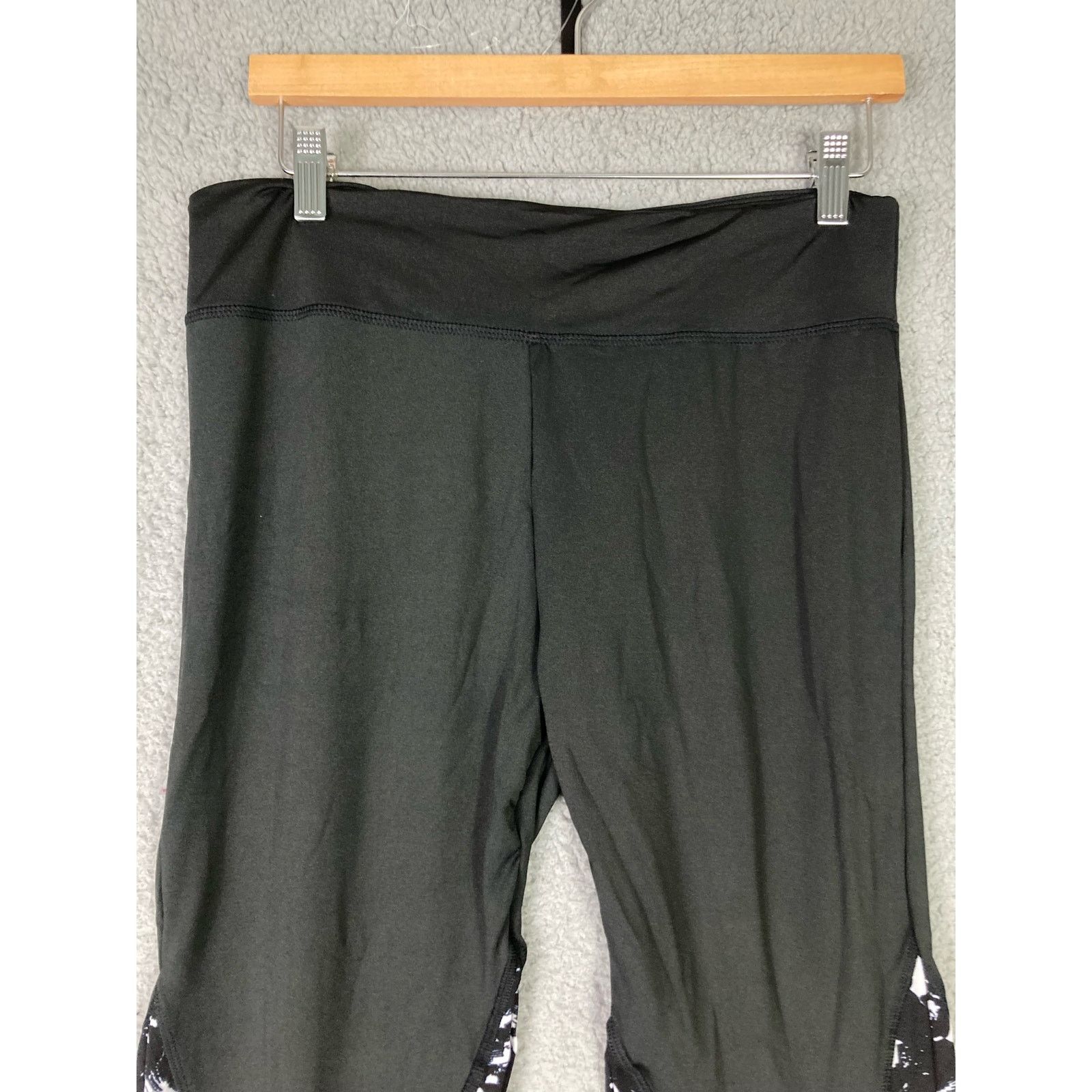 Other Black Womens Leggings XL Workout Comfort Stretchy Active Size 32" / US 10 / IT 46 - 8 Thumbnail