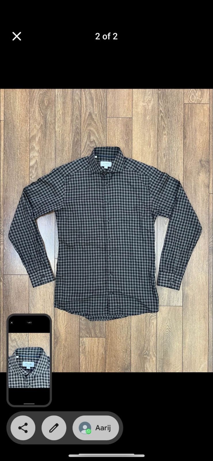 Eton Plaid eton work shirt Size US S / EU 44-46 / 1 - 2 Thumbnail