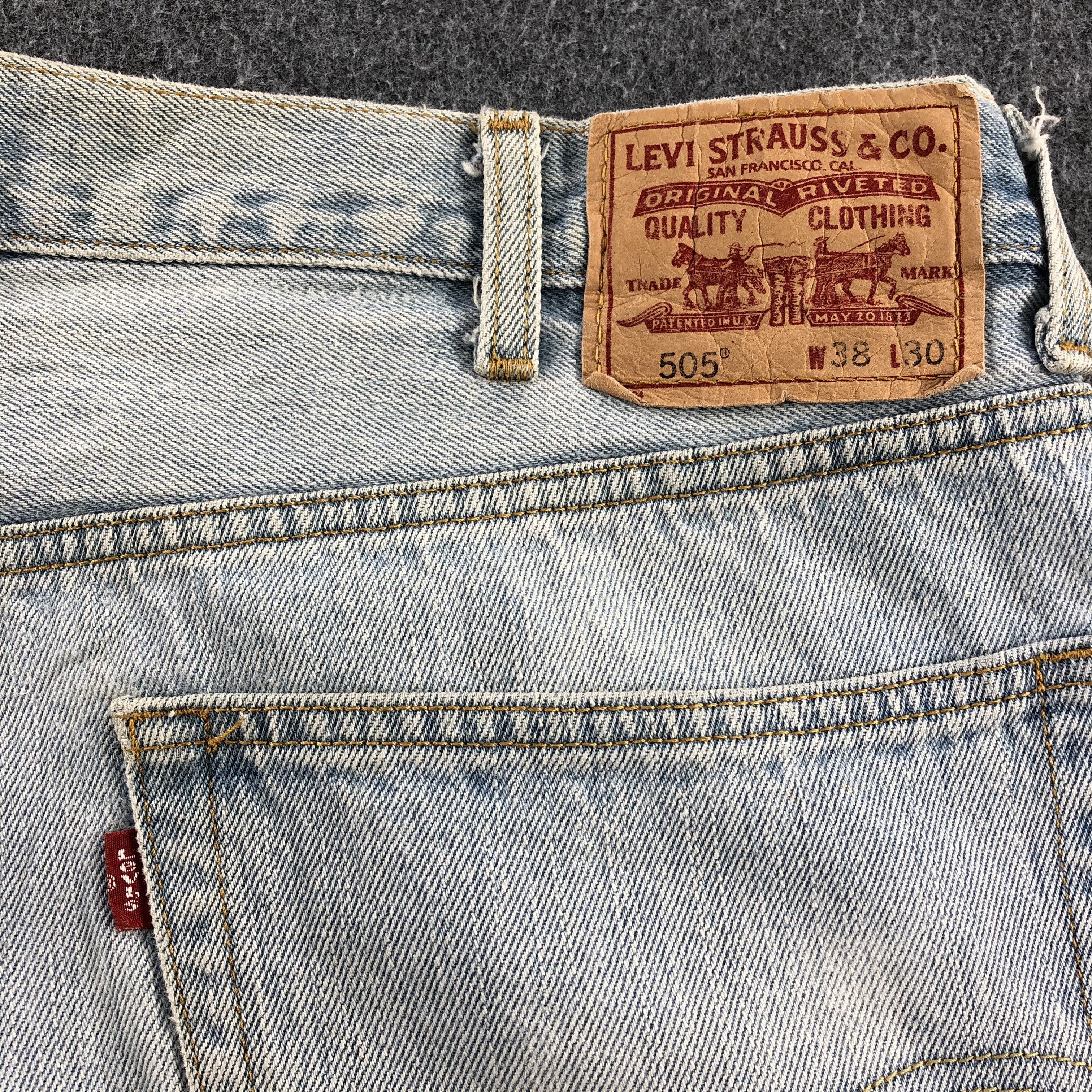 Levi's Light Wash Vintage Levis 505 Jeans-J1185 Size US 36 / EU 52 - 5 Thumbnail