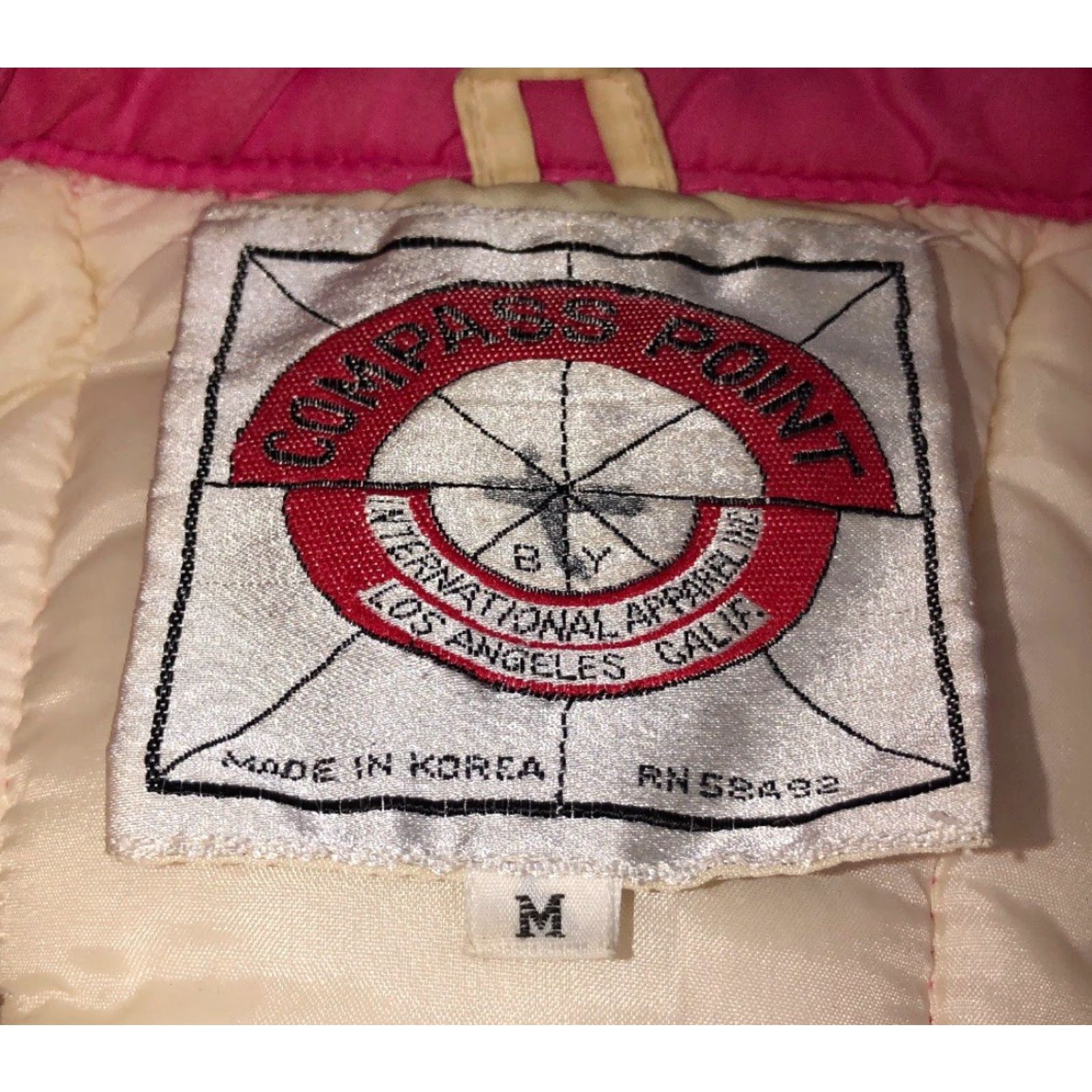 Vintage Compass Point Womens Pink Full Zip Puffer Style Vest M Vest Size M / US 6-8 / IT 42-44 - 5 Thumbnail
