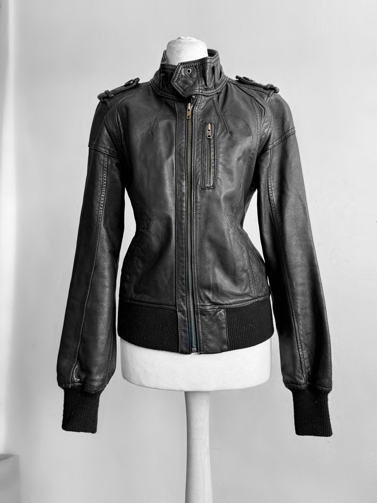Vintage Amazing leather avant-garde distressed jacket Size M / US 6-8 / IT 42-44 - 6 Thumbnail