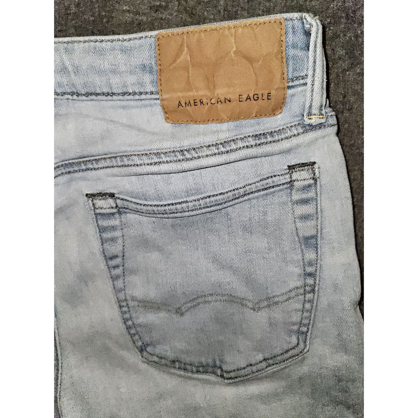 American Eagle Outfitters American Eagle Jeans Men's 29x29 Athletic Skinny Low Rise Blue Airflex+Temp Tech Size US 29 - 8 Thumbnail