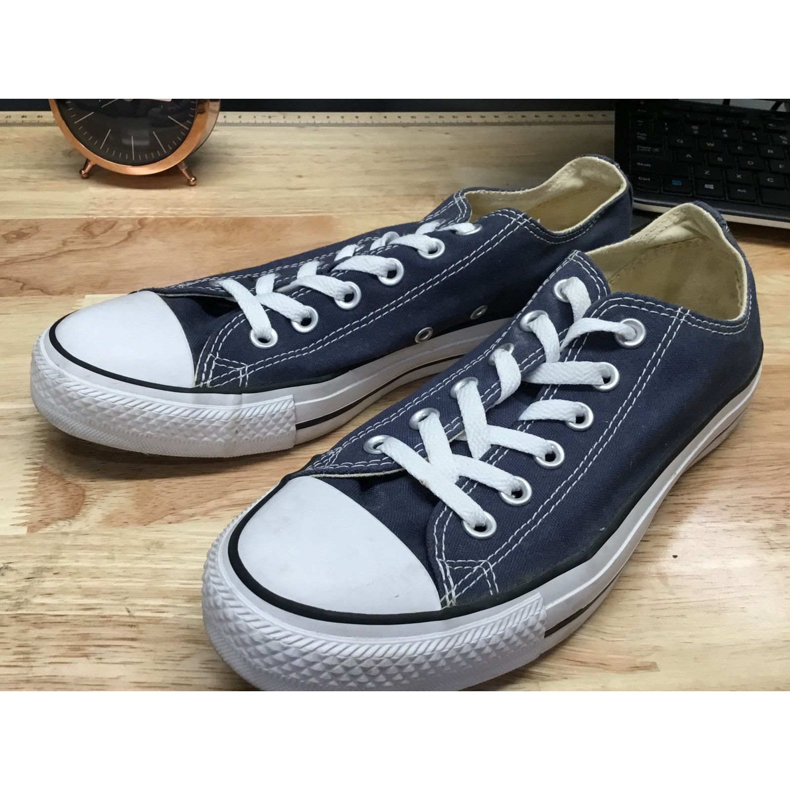 Converse Converse All-Star Women 7 Navy Blue Canvas Athletic Sneakers Size US 7 / IT 37 - 4 Thumbnail