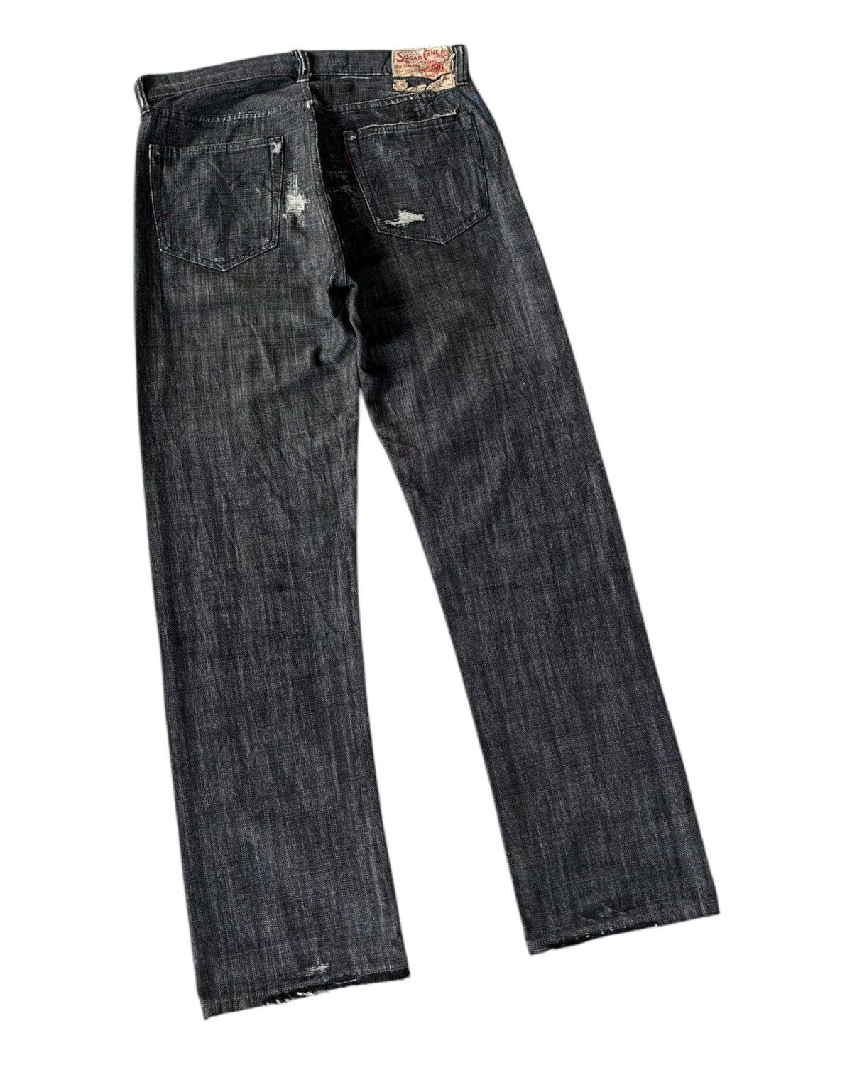 Sugar Cane 🔥VINTAGE SUGAR CANE TOYO ENTERPRISE Distressed Denim Jeans Size US 32 / EU 48 - 6 Thumbnail