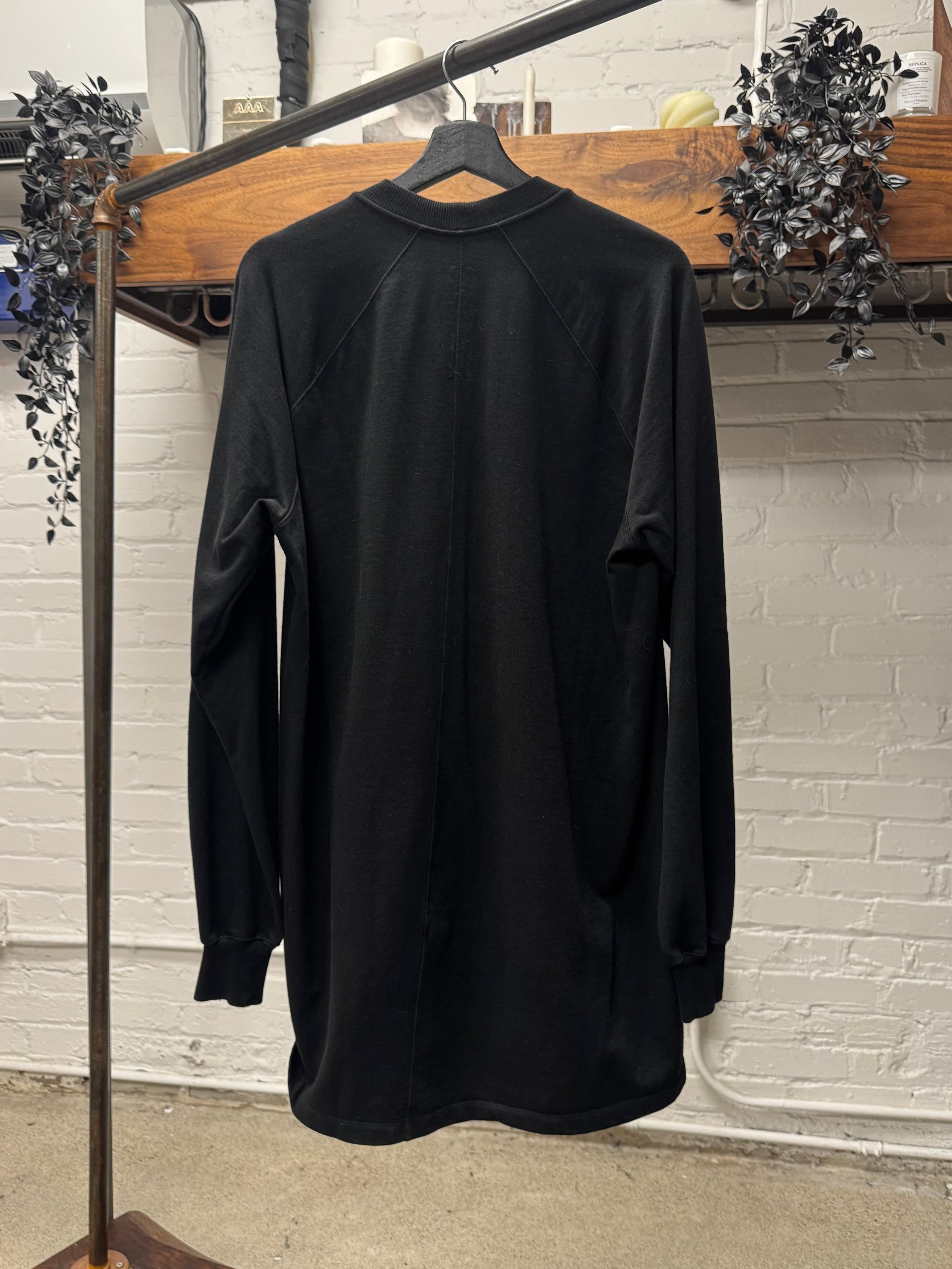 Rick Owens AW2016 Rick Owens ‘Mastadon’ Black Oversized Cotton Sweatshirt Size US S / EU 44-46 / 1 - 3 Thumbnail