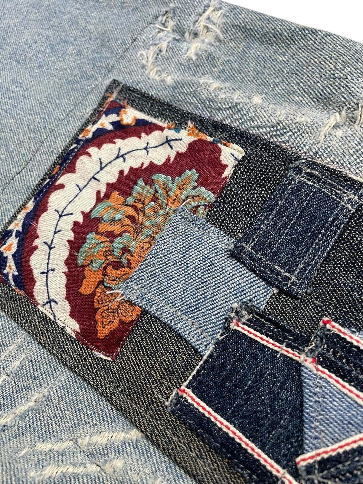 Levi's Levis Orange Tab Local Designer Art Life Selvedge Rework Size US 30 / EU 46 - 20 Thumbnail