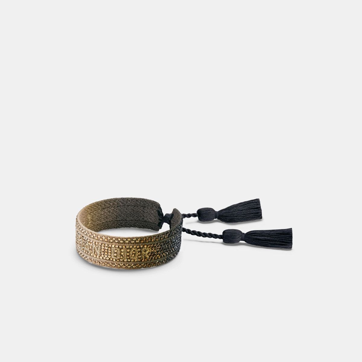 o1bcso1str0126 Size:OS/Christian Bracelet in Golden/Black
