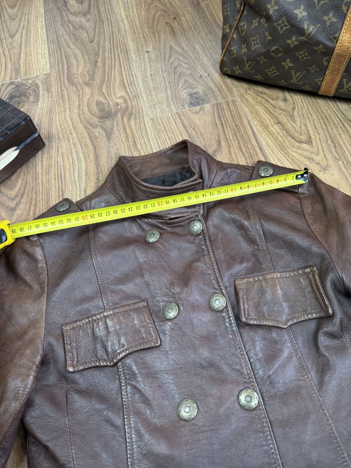Vintage Vintage leather jacket 90s original retro casual item Size US S / EU 44-46 / 1 - 7 Thumbnail