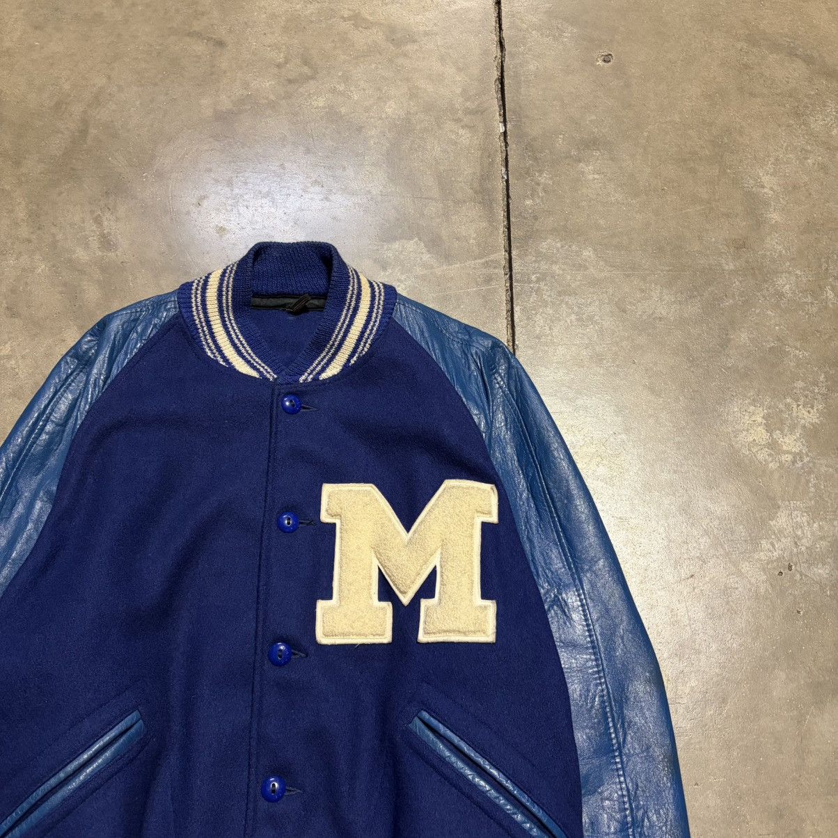Vintage Vintage 50s Butwin Varsity Letterman Jacket Leather Bomber Size US M / EU 48-50 / 2 - 3 Thumbnail