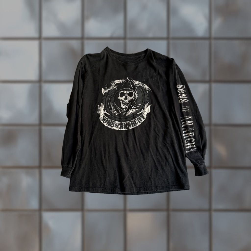 Vintage Sons of Anarchy T-Shirt Long Sleeve L Autographed Black Reaper Vintage? Size US L / EU 52-54 / 3 - 1 Thumbnail