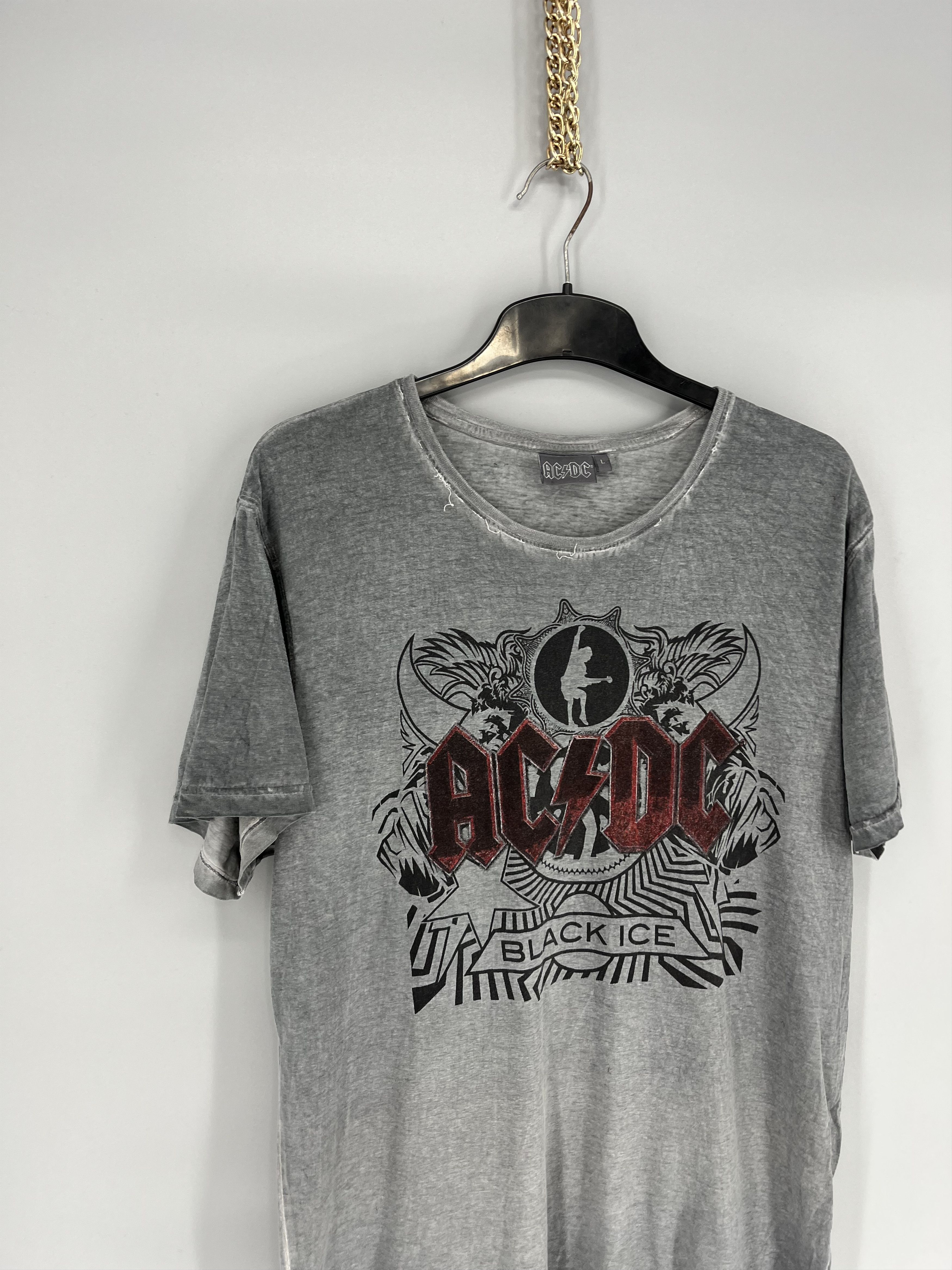 AC/DC × Band Tees VINTAGE ACDC BLACK ICE TEE SHIRT Size US L / EU 52-54 / 3 - 4 Thumbnail