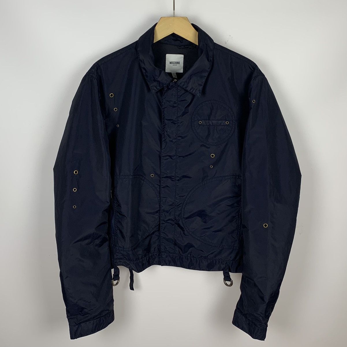 Moschino Moschino Jeans Full Zip Jacket Women’s Size IT 50 Nylon Size XL / US 12-14 / IT 48-50 - 1 Thumbnail