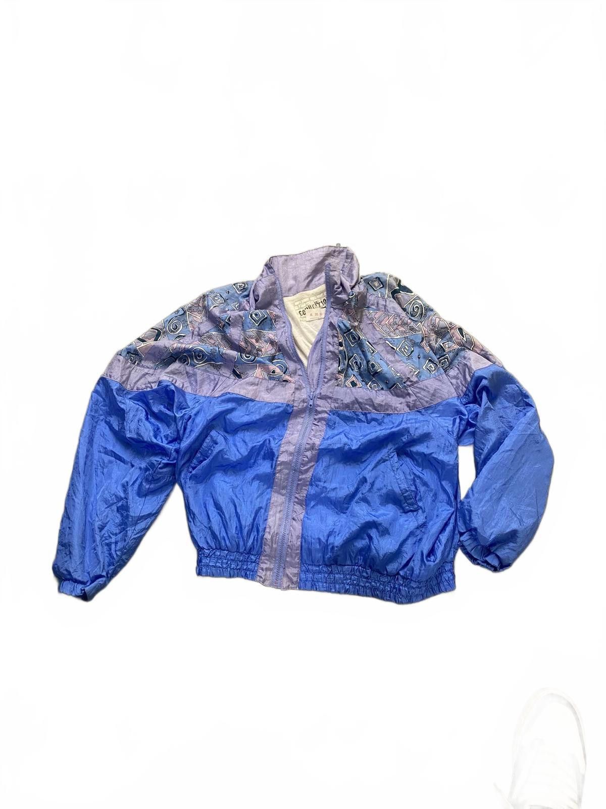 Designer Vintage Corruption Blue Windbreaker Jacket Size US L / EU 52-54 / 3 - 2 Thumbnail