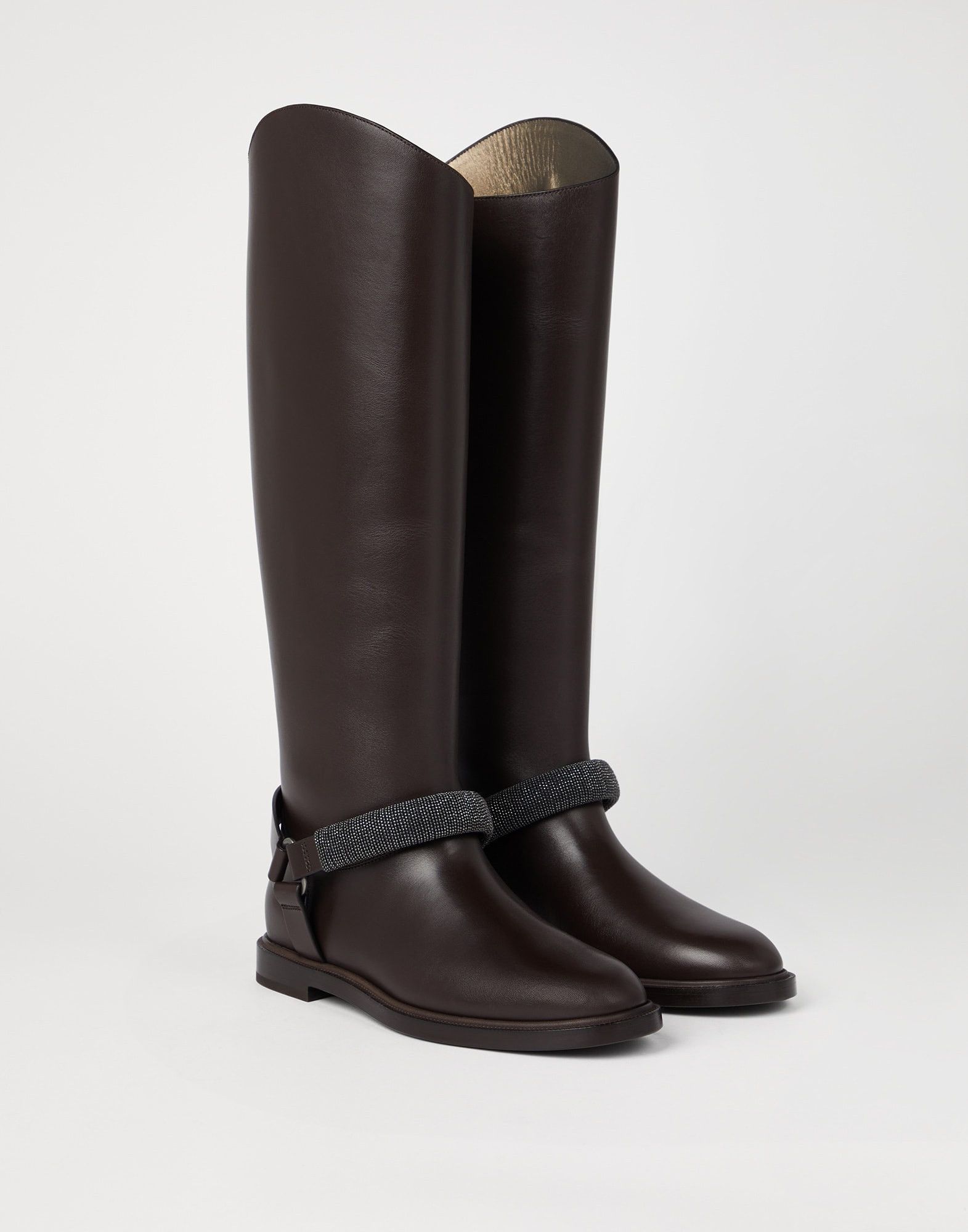 Brunello Cucinelli o1la1rc1a1025 Matte Boots in Brown Size US 8 / IT 38 - 1 Thumbnail