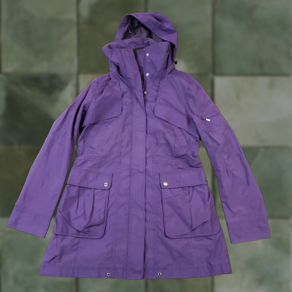 Cole Haan Cole Haan Jacket Womens Medium Purple Full Zip Hooded Pockets Lightweight Casual Windbreaker Size M / US 6-8 / IT 42-44 - 1 Thumbnail