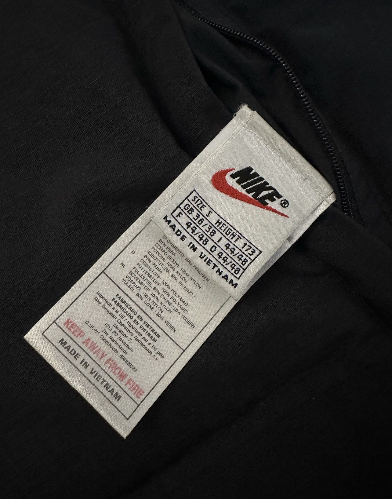Nike × Vintage Rare Vintage Nike Down Puffer Vest Big Logo Size US S / EU 44-46 / 1 - 4 Thumbnail