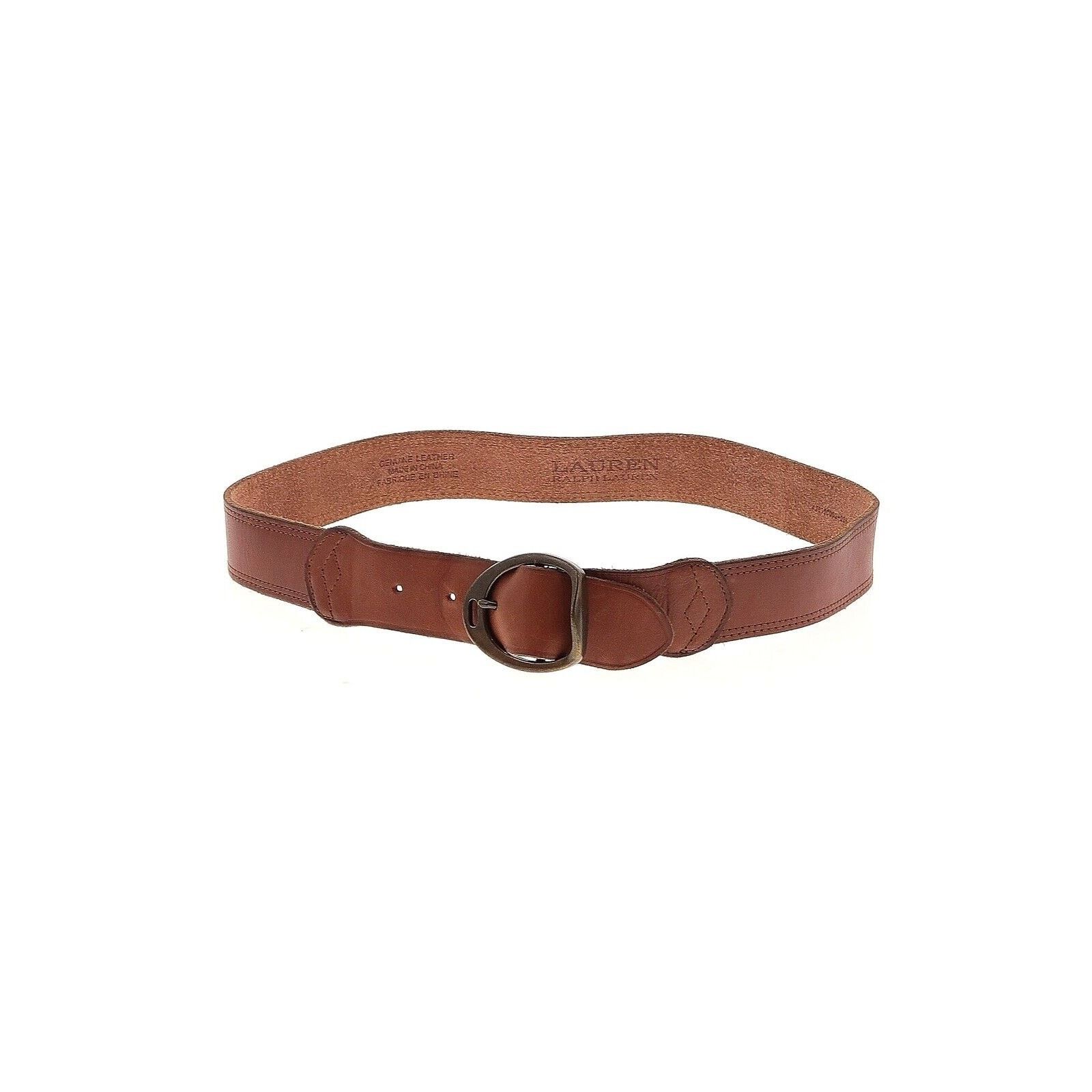 Lauren Ralph Lauren Women\'s Wide Saddle Leather Equestrian Brown Belt Ralph Lauren Leather Double Buckle Wide Belt in Brown | Lyst main image 2