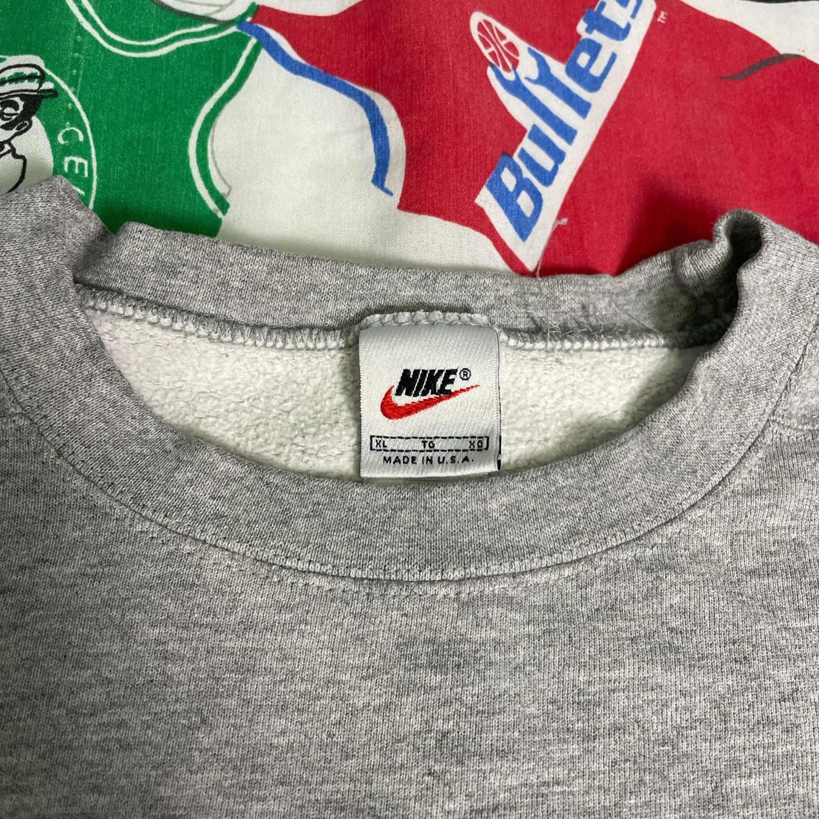Nike × Vintage Vintage 1990s Nike Air Center Swoosh Crewneck / Sweater Size US XL / EU 56 / 4 - 6 Thumbnail