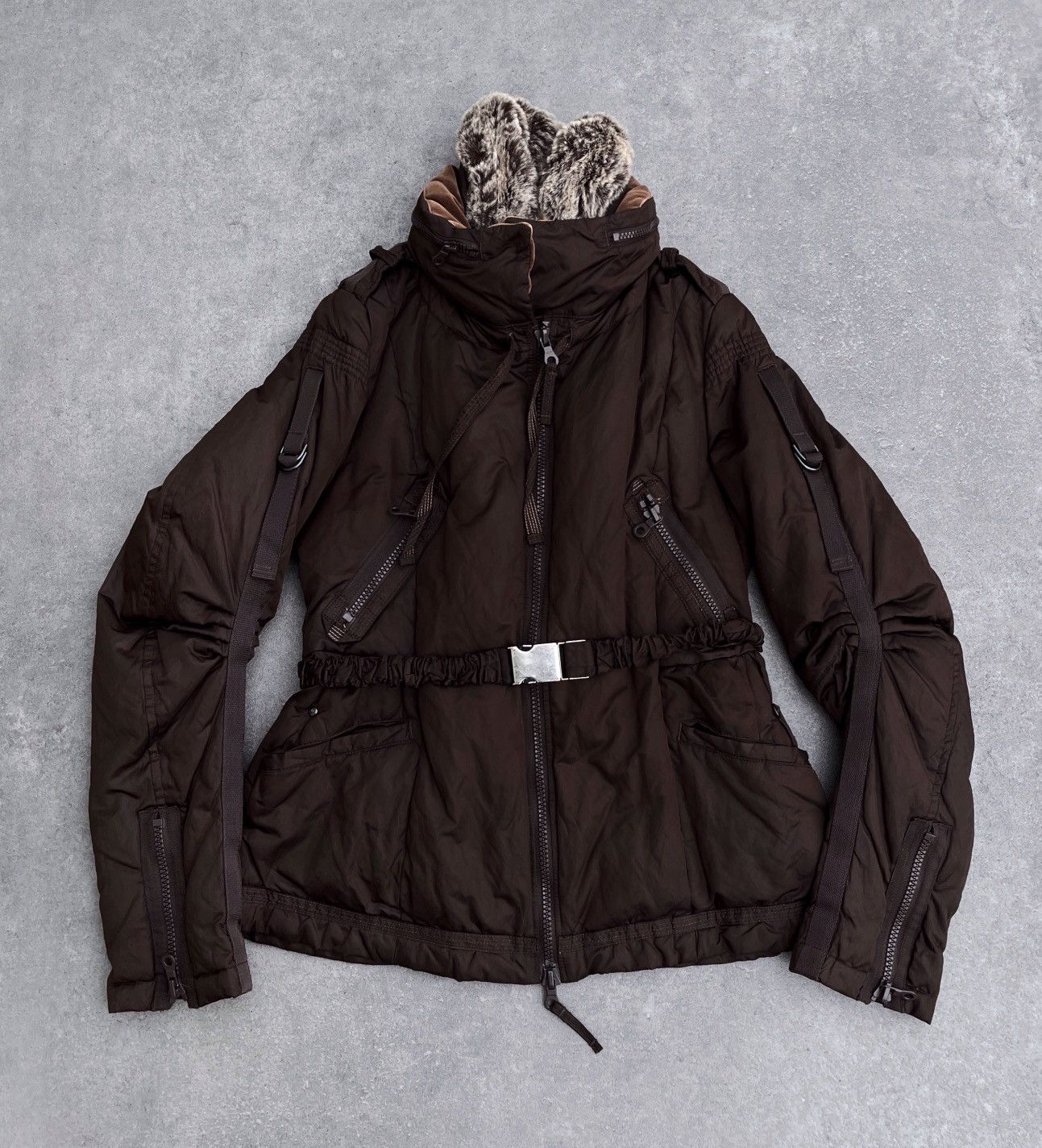 Marithe + Francois Girbaud 🔥 Rare MARITHE FRANCOIS GIRBAUT BONDAGE PUFFER JACKET Size M / US 6-8 / IT 42-44 - 8 Thumbnail