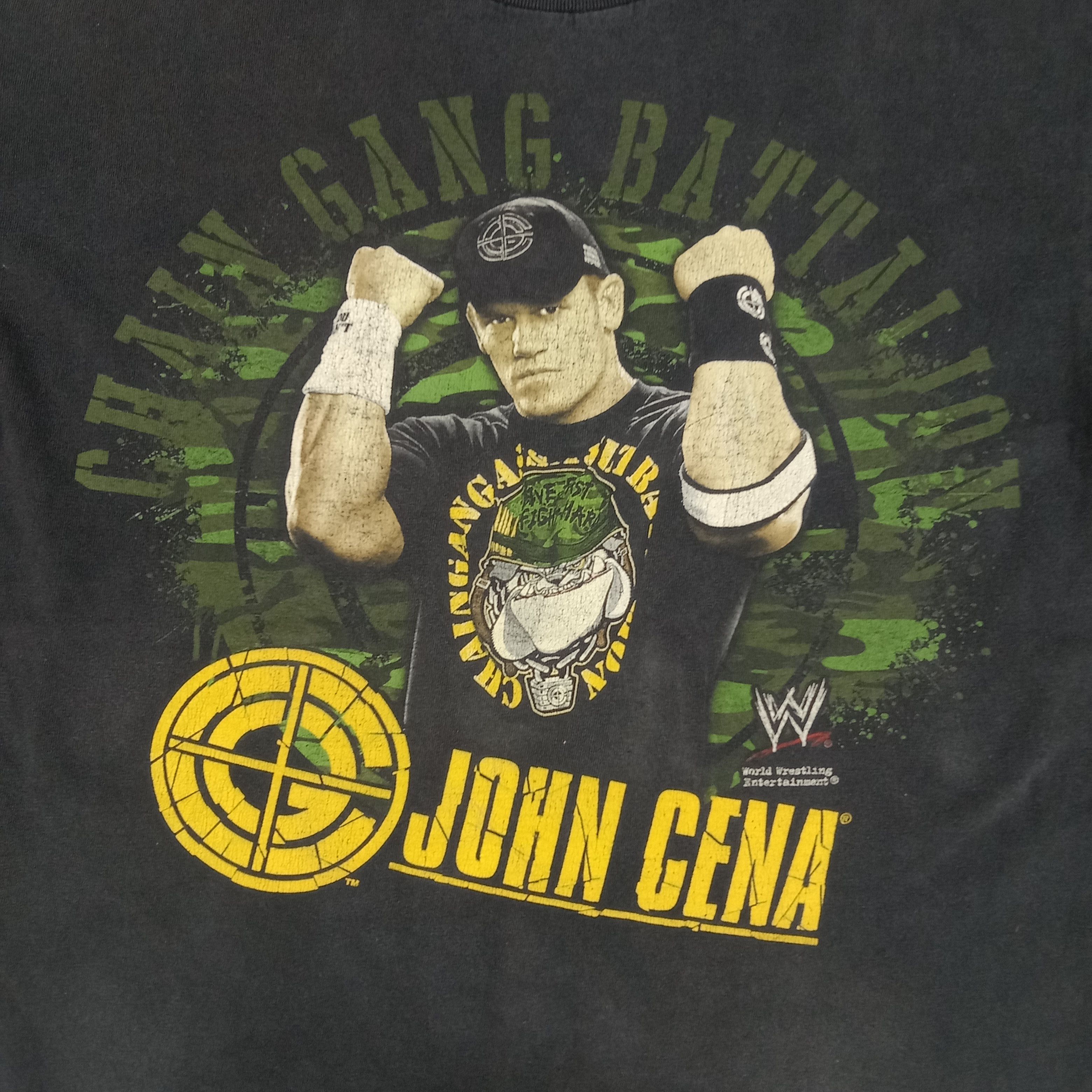 Vintage × WWE John Cena WWE American Wrestling Tshirt Size US M / EU 48-50 / 2 - 2 Thumbnail